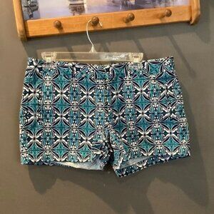 Stylus size 12 patterned blue & teal shorts great condition 💯 cotton